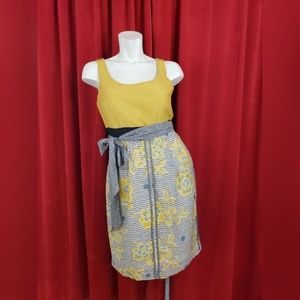 Anthropologie Edme and Esyllte Goldenrod Dress